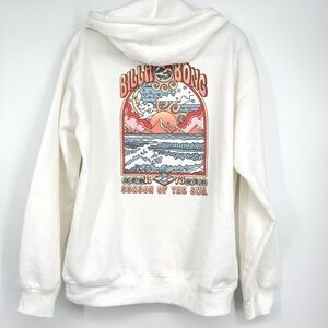 Billabong Women's White Graphic Hoodie